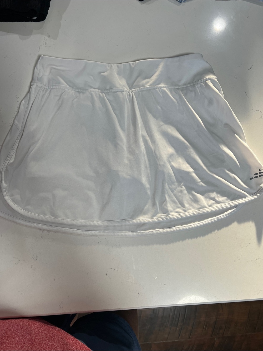 bcg White Athletic Skort with Subtle Logo